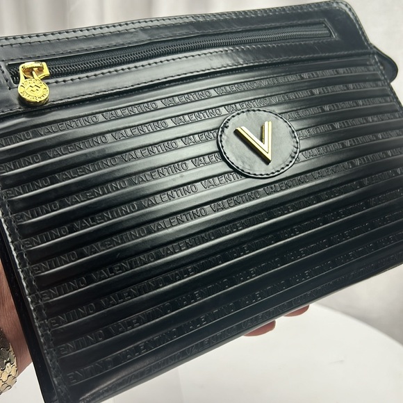 Mario Valentino black Clutch Black Noir - Picture 9 of 17